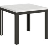 Itamoby   Linea Libra (90x90/180 cm) - bela, barva nog: antracit - preklopna jedilna miza, (20841788) Cene