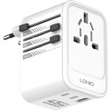 Ldnio Adapter strujni travel Z8 UK/EU/US/AU 1xUSB + 2xUSB-C 45W beli | ePonuda.com