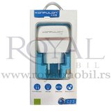 Konfulon kućni punjač C23 + S32A 2xUSB 5V/2.4A iphone lightning beli sa roze | ePonuda.com