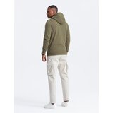 Ombre BASIC men's cotton stretch sweatshirt - olive | Eponuda.ba