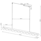 Thoro Bordo rdeča aluminijasta LED viseča svetilka BISCUIT &amp;ndash; Slike