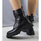 Gemre Black eco-leather boots Narnclaedra | ePonuda.com