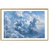  Plakat Ocean in the Air: Waving Clouds Reflecting Morning Light 90x60 Zlatni okvir s margom | shoptok.hr