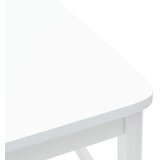 Trpezarijske stolice 2 kom. Čvrsto drvo od gume Bijelo Bijela 48 x 49 x 95 cm | shoptok.hr