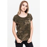 Urban Classics Women's T-shirt Camo Back Shaped Olive camo Cijene