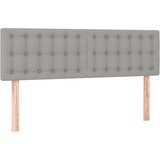  Krevet box spring s madracem LED svjetlosivi 140x190 cm tkanina | shoptok.hr