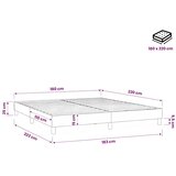 Krevet s boxspring oprugama bez madraca crni 180x220 cm baršun - Crna 180 x 220 cm 25 cm | shoptok.hr