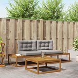  Set vanjskih sofa s jastukom Prirodna i svijetlo siva | Eponuda.ba