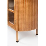 White Label TV omarica iz masivnega kavčukovca v naravni barvi 150x55x38 cm Yaz – | Shoptok.si