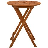  Sklopivi vrtni stol Ø 60 x 75 cm od masivnog drva eukaliptusa | shoptok.hr