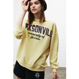 GRIMELANGE Sweatshirt - Yellow - Oversize Cene