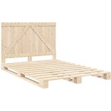  Okvir za krevet s uzglavljem 140x200 cm od masivne borovine | shoptok.hr