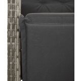  7-dijelni vrtni bistro set od poliratana s jastucima sivi | shoptok.hr