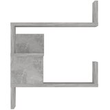  Zidne kutne police boja betona 40x40x50 cm konstruirano drvo | Eponuda.com