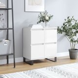 vidaXL Komoda visok sijaj bela 60x35x70 cm inženirski les Cene