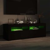 TV omarica z LED lučkami črna 120x35x40 cm, (20731724) | Shoptok.si