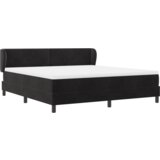 Box Spring Krevet s Madracem Crna 180x200 cm Baršun | shoptok.hr