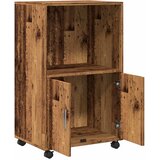Ormarić s kotačima boja staro drva 55x40x91cm konstruirano drvo | shoptok.hr