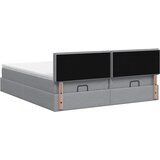  od pjene s madracem i LED-om Svjetlosiva 160 x 200 cm | shoptok.hr