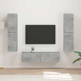  Set TV komoda 6 pcs Betonski sivi Konstruirano drvo | Eponuda.com