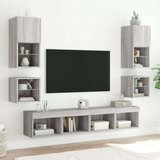 vidaXL Zidni TV ormarić s LED svjetlima boja hrasta 30 x 28 5 x 30 cm | shoptok.hr