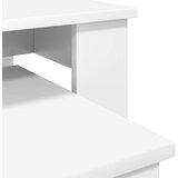  Set kavno mizico 2 pcs Bela Konstruiran les, (5000120412) | Shoptok.si