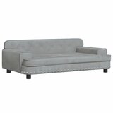 Maison Chic Otroški kavč - Otroški divan - Otroški sedež svetlo siv 90x53x30 cm žamet, (21729638) | Shoptok.si