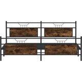  Metalni okvir kreveta bez madraca boja hrasta 193x201 cm | Eponuda.ba