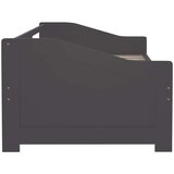 vidaXL trosed z ležiščem temno siva trdna borovina 90x200 cm | Shoptok.si