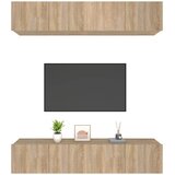 ormarići 4 kom boja hrasta 80x30x30 cm od konstruiranog drva | shoptok.hr