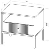 Noćni stočić LUE bež/crna | Eponuda.com