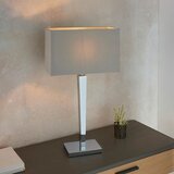  Endon 56707 - Stona lampa MORETO 1xE27/60W/230V sjajni hrom/siva | Eponuda.com