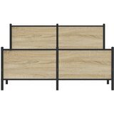  Metalni okvir kreveta bez madraca boja hrasta sonome 160x200 cm | shoptok.hr