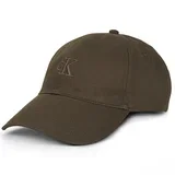 MONOGRAM EMBROIDERY BASEBALL CAP Smeđa