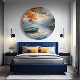  Okrugle slike akrilom Mir jezera | ePonuda.com