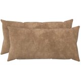  Jastuk s jastukom HEERLEN 2 kom. Sivosmeđa Mikrofibra Flis - Sivosmeđa 40 x 70 cm 2 | shoptok.hr