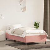 vidaXL Posteljni okvir roza 90x190 cm žamet Cene