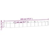  Povišena vrtna gredica od pocinčanog čelika 450x140x36 cm antracit | shoptok.hr