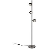 Trio Select Črna/v srebrni barvi LED stoječa svetilka (višina 150 cm) Orbit – | Shoptok.si