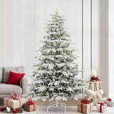 vidaXL Umjetno božićno drvce s nogom Bijelo 240 cm PE i PVC | shoptok.hr