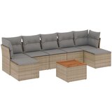  8-dijelni set vrtnih sofa od poliratana s jastucima bež | shoptok.hr