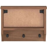 vidaXL Stenski obešalnik za plašče "SANDNES" 45x12x35 cm les borovega | Shoptok.si