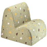 Wigiwama Zelen otroški fotelj iz tkanine bouclé/iz šenilje Terrazzo Cloud – | Shoptok.si