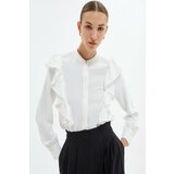 Koton Women's Crimson White Shirt Cene