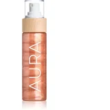Cocosolis AURA Peptide Shimmer Spray vlažilno pršilo z bleščicami z vonjem Raspberry 100 ml