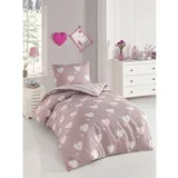 Herz - Dusty Rose posteljnina, (20811461)