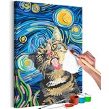  Slika za samostalno slikanje - Freaky Cat 40x60 Cijene