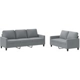  2-dijelni set sofa s jastucima svjetlosivi od tkanine | Eponuda.ba