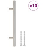  Ručke za ormarić 10 kom srebrne 160 mm od nehrđajućeg čelika | Eponuda.com