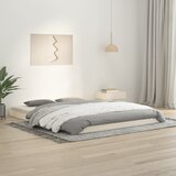  Okvir kreveta bijeli 150 x 200 cm bračni od masivne borovine | shoptok.hr